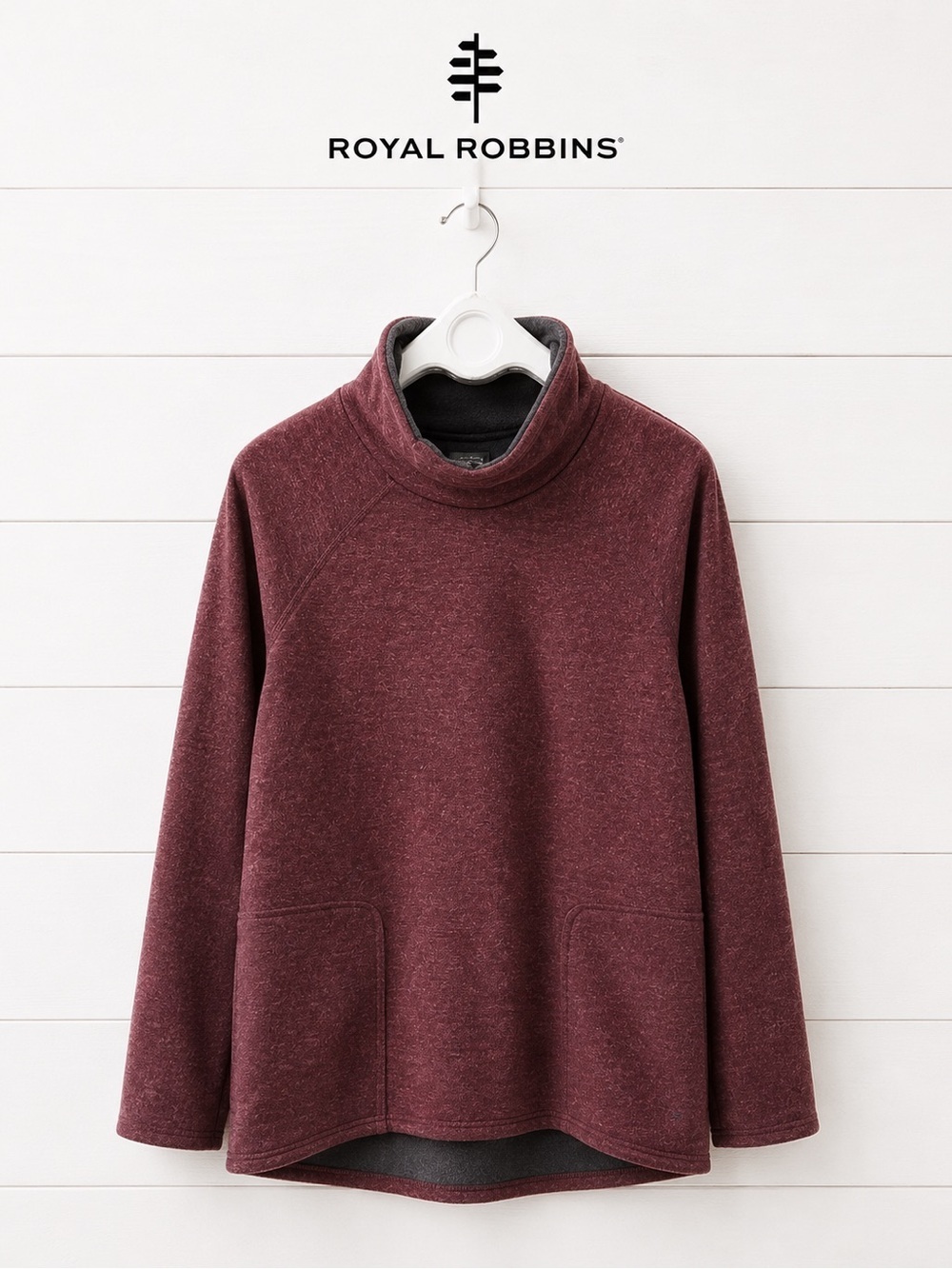 ROYAL ROBBINS plum pullover - size M